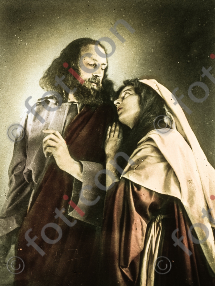 Jesus verabschiedet sich von seiner Mutter | Jesus says goodbye to his mother (foticon-simon-105-056.jpg)